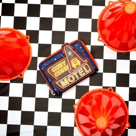 🚨NEW🚨Cars Cozy Cone Motel Glow Backpack & Wallet- Loungefly - Picture 6 of 15